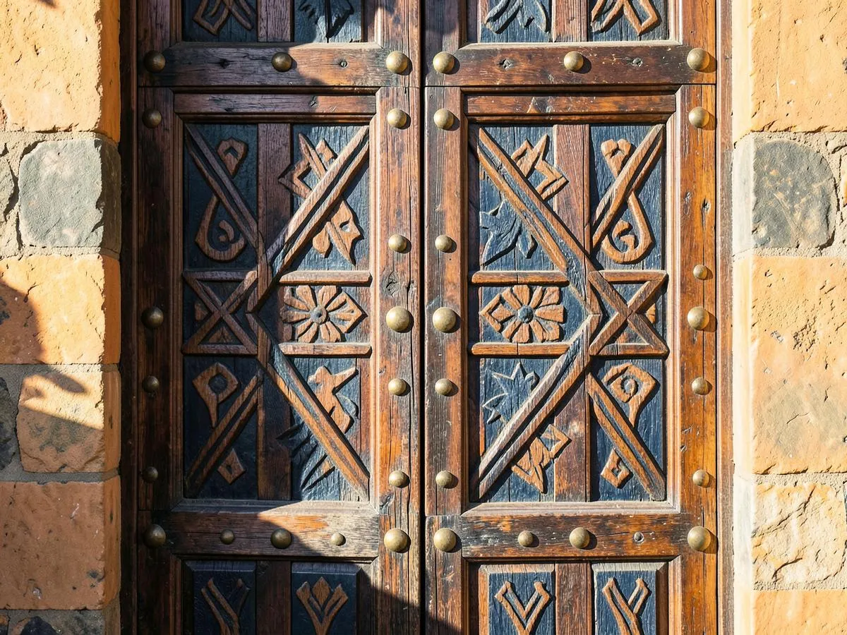 Porte sculptée de Stone Town